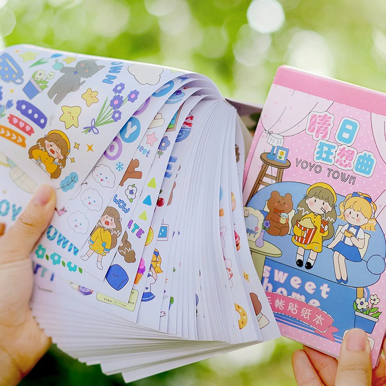 Наклейки Fuyou Sticker Book Youyou Qingri Collection Series Мультяшная забавная рукописная декоративная материал наклейки 50 штук в 2 стилях