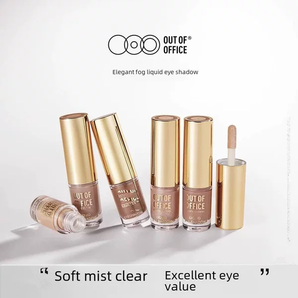 OUTOFOFFICE temperament fog liquid eye shadow OOO fine flash matte sequins eye shadow bright new color easy to color