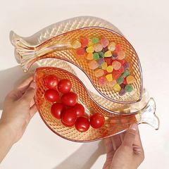 クリエイティブ毎年余剰鯉魚プレート肥厚キャンディプレートドライフルーツプレート家庭用スナックプレートフルーツプレート