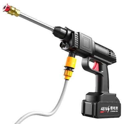 High pressure car wash water gun: wash water gun portable lithium