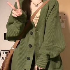 女装感早小个子新款秋季慵懒风毛衣外套针织开衫春秋穿搭
