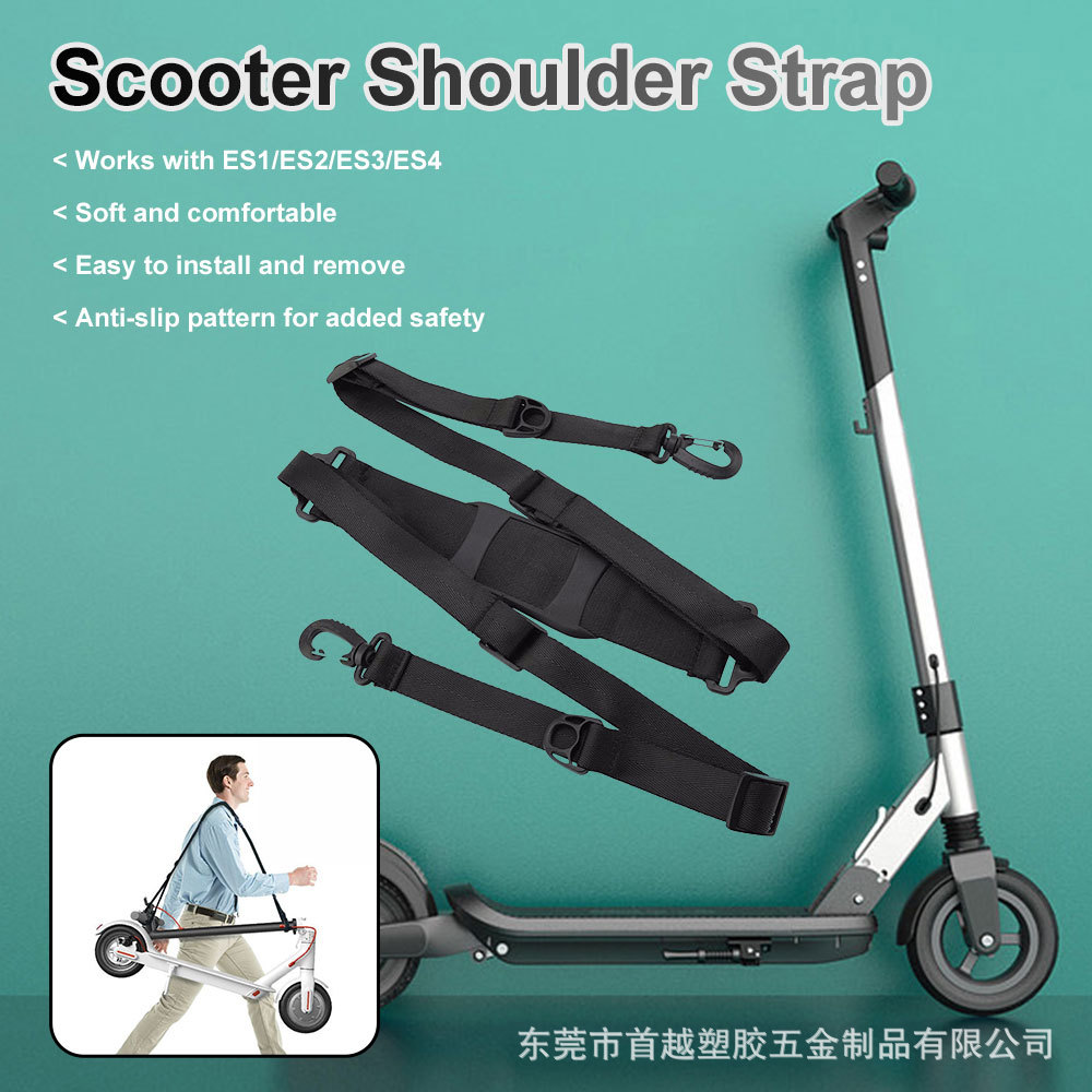 Universal Shoulder Strap for Electric Scooter M365, Foldable Electric Scooter Strap, Heavy-Duty Outdoor Shoulder Strap, Quick Release