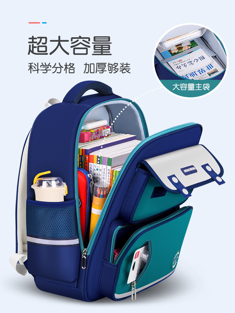 Mochila escolar de estilo coreano, informal, sencilla, que reduce la carga, mochila escolar de gran capacidad para estudiantes de primaria, mochila ligera para niños y niñas