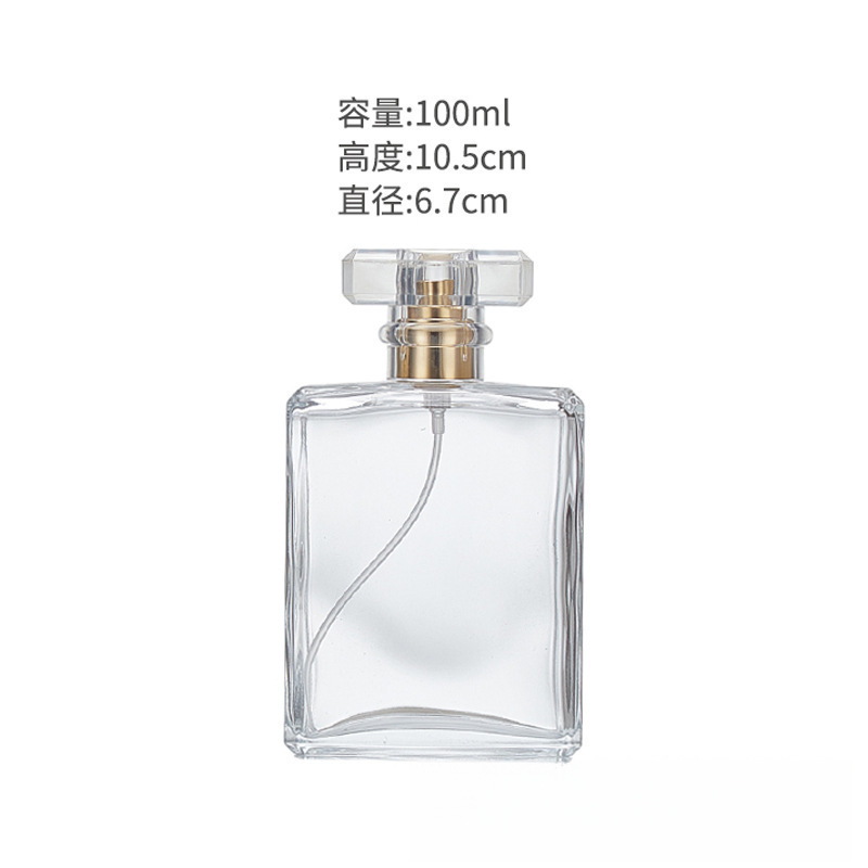 现货批发透明玻璃香水瓶30ml50ml香氛分装瓶带泵头空瓶|undefined