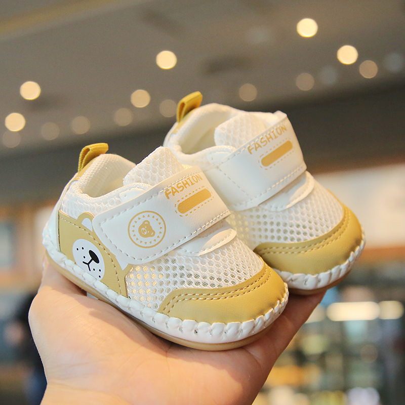 Baby Shoes Spring & Fall Soft Sole Baby Boy 0 to 1 Year Old Female Mesh Breathable Sandals Toddler Shoes Summer Cut Out Mesh Shoes