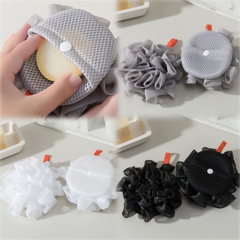 Sandwich Mesh Foaming Mesh Soap Bag Exfoliating Foaming Mesh Handmade Soap Foaming Bag Powerful Mud Removal Bath Towel