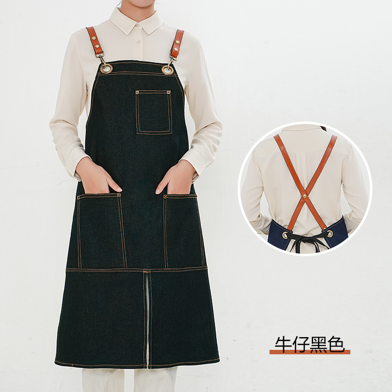 B004 split Denim Negro