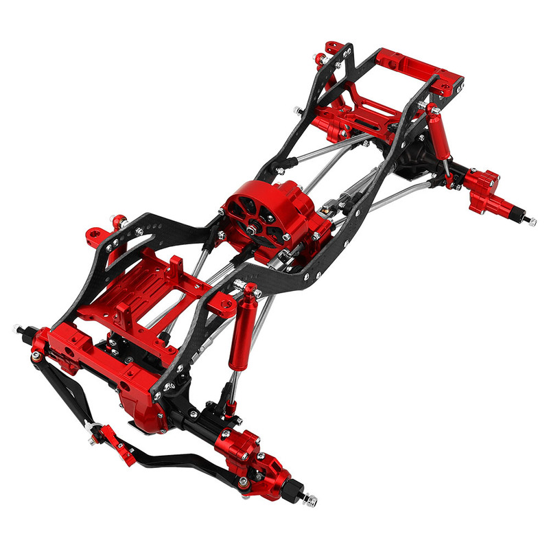 DIY heightening kit for SCX10 4x4 chassis, featuring dual I-beams, 1/10 scale, compatible with Capra and TRX4 DIY heightening kit for SCX10 4x4 chassis, featuring dual I-beams, 1/10 scale, compatible with Capra and TRX4