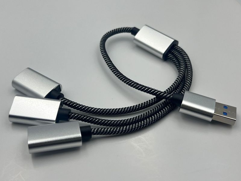 USB インターフェイス 1 対 3 2.0 ハブ 3 ポート携帯電話タブレット 1 対 3 USB インターフェイス エクステンダー|undefined