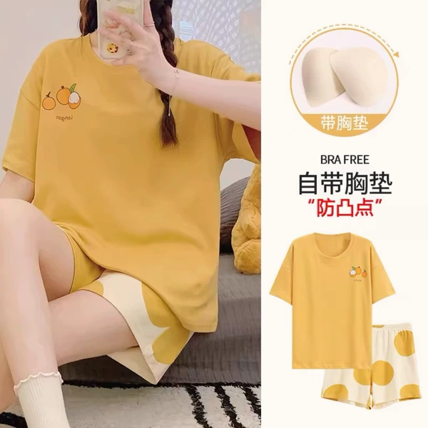 D10 [Double short chest pad] Yellow Orange