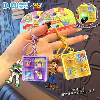 正版玩具总动员解压按键声光小玩具周边潮玩包包小挂件创意钥匙扣