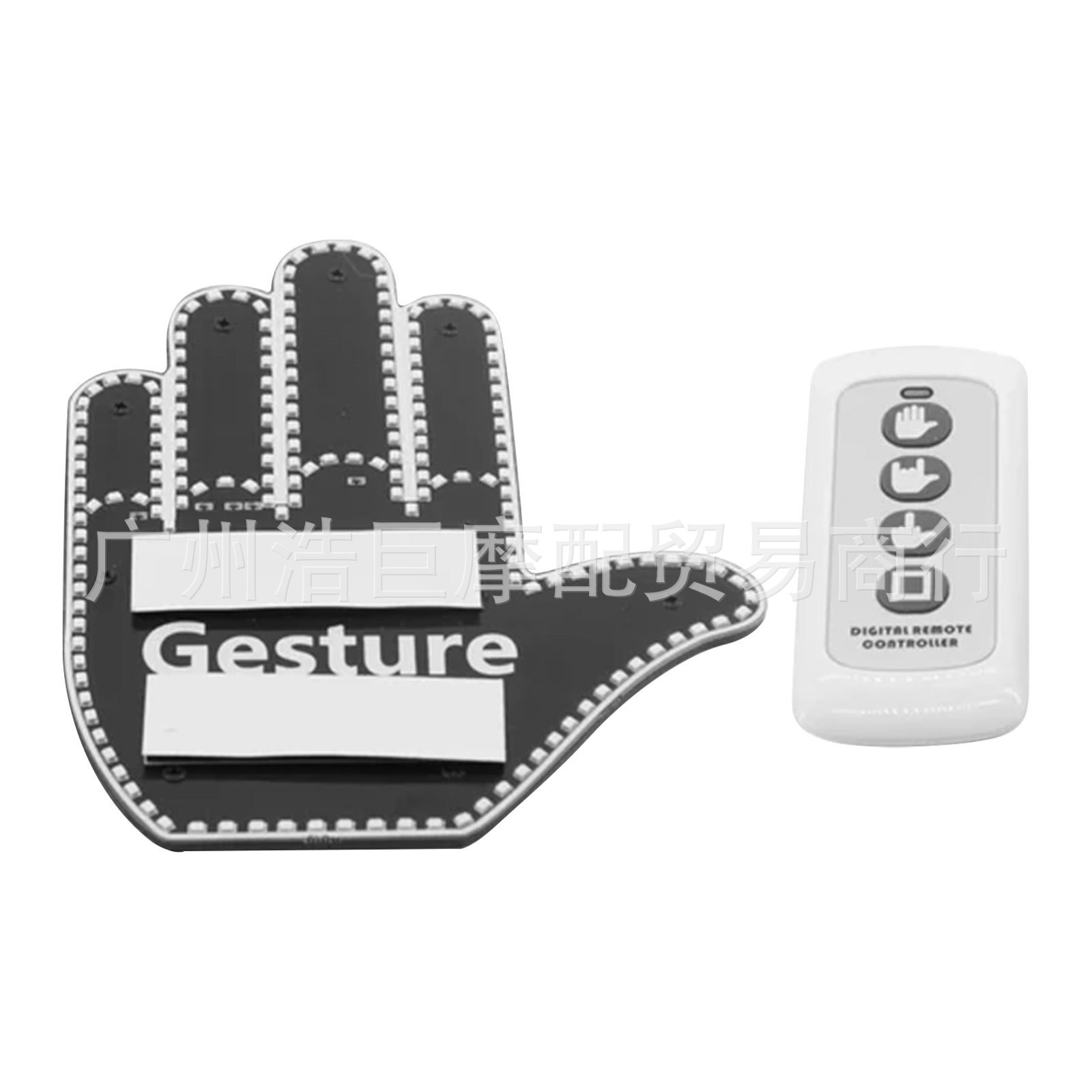 Luz de dedo del coche transfronteriza Luz de gesto luz de advertencia multifunción del coche luz trasera anticolisión Luz De Palma interactiva