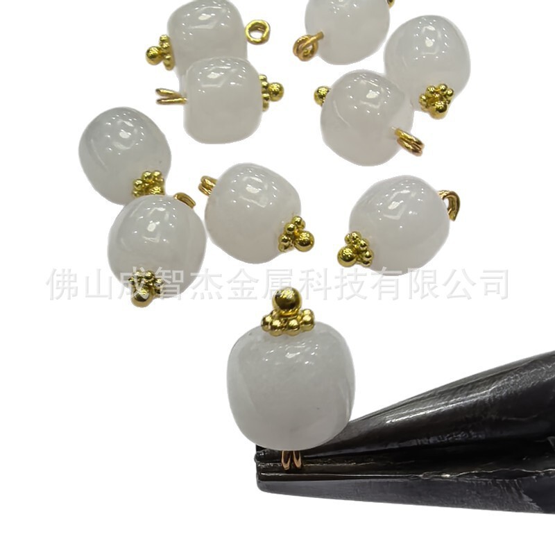 Traditional Chinese-Style Clothing Buttons, New Chinese-Style Qipao Old-Style Pearl Buttons, 10 Types of DIY Small Pendant Accessories, Tea Set Accessories