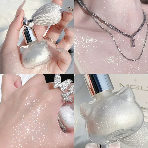 Mgl Highlighter Powder Glitter Airbag Spray Sparkling Fine Glitter Crystal Collarbone Highlighter Eyeshadow Body Pearlescent Glitter