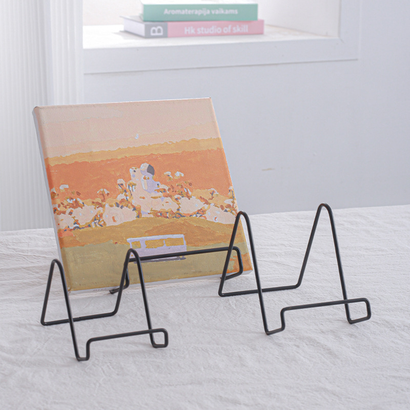 Cross-Border Iron Metal Bracket Tablet Bracket Certificate Photo Frame Bracket Bookshelf Desktop Ornaments