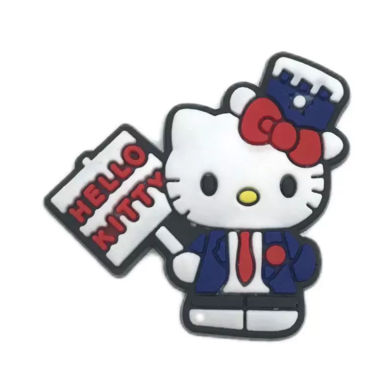 Hello Kitty, мультяшные туфли, съемная пряжка для обуви