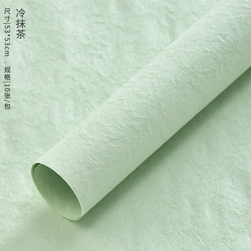 Huaxi hierba teñida nuevo papel de arte esmerilado kraft impermeable papel especial flor ramo de flores papel de embalaje manual