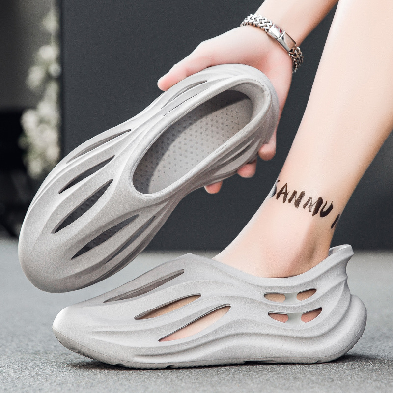 Men's Thick-Soled Soft-Soled Sandals, Non-Slip Beach For Outdoor Top Quality Use, Foreign Coconut Clogs_voghion.com