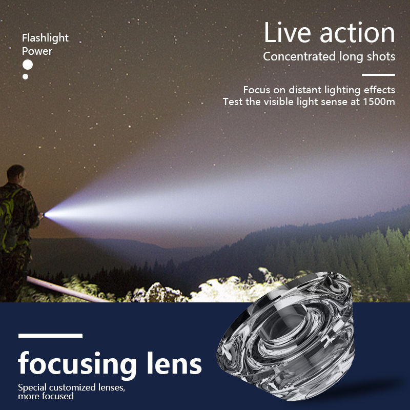 Fuerte luz USB recargable mini linterna senderismo portátil al aire libre pequeña linterna iluminación del hogar linterna tesoro de carga