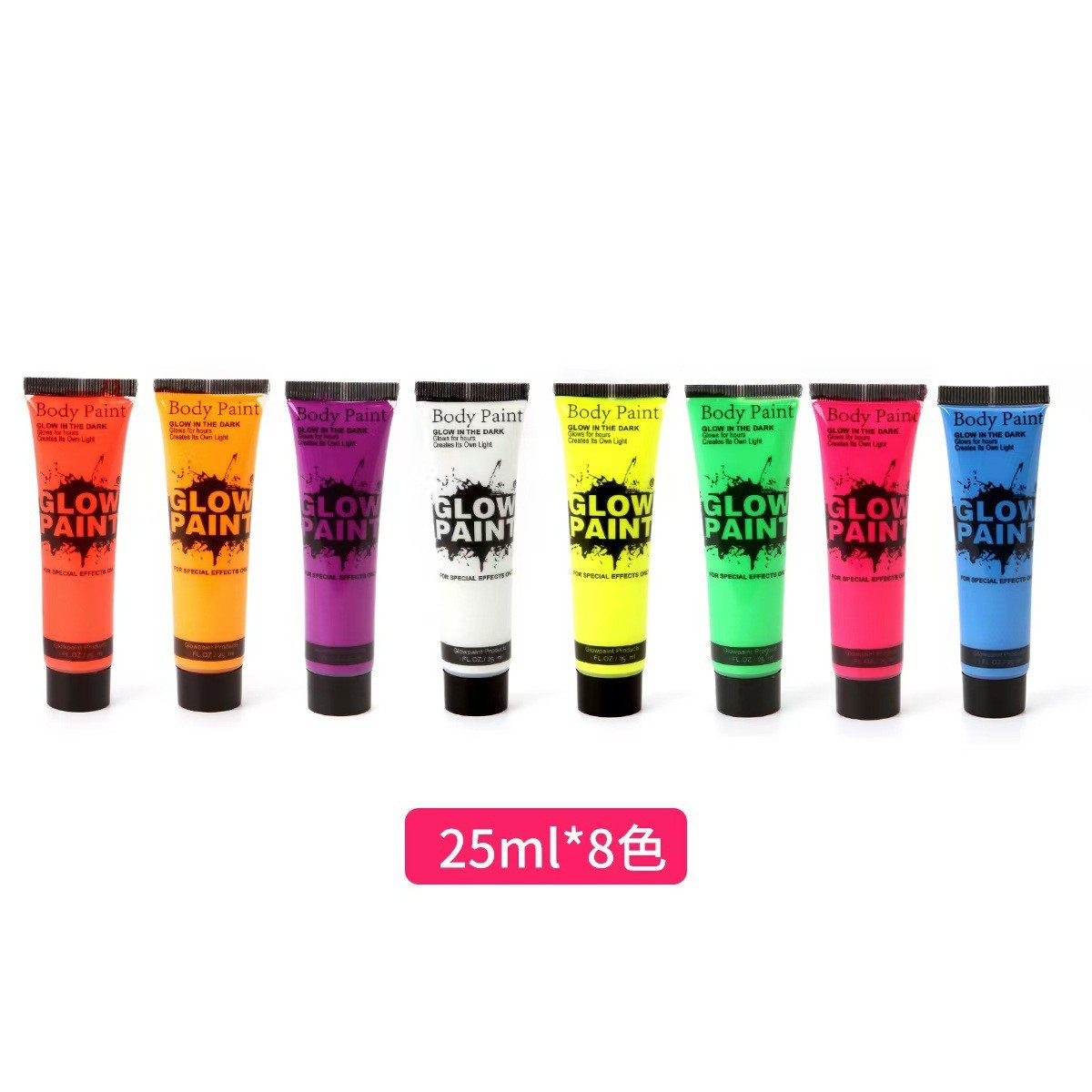 Pintura fluorescente de 25 ml * 8 colores