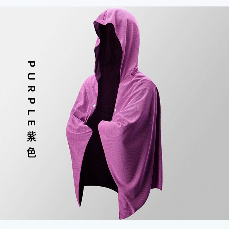 Cold feeling quick-drying beach cloak diving quick-drying hooded changing shirt absorbent towel hot spring changing bathrobe wholesale Cold feeling quick-drying beach cloak diving quick-drying hooded changing shirt absorbent towel hot spring changing bathrobe wholesale