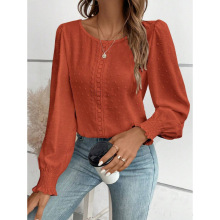 U 92056 Lace Solid Shirt Women ���ߴ�ɫŮ�����羳����ͨ