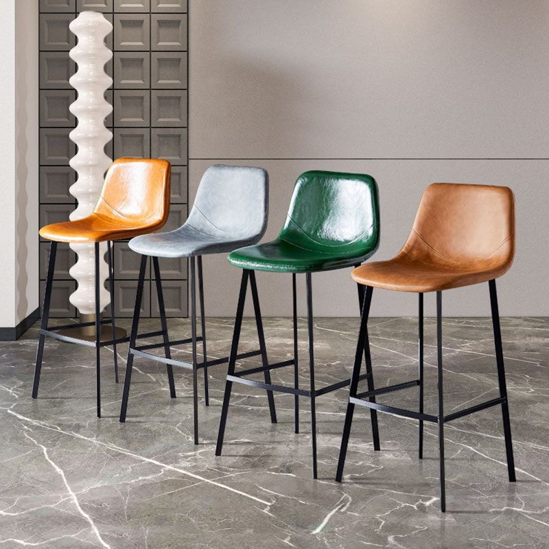 Italian Minimalist Light Luxury Bar Chair Hotel Front Desk Chair High-End Home High Stool Backrest High Chair Bar Chair