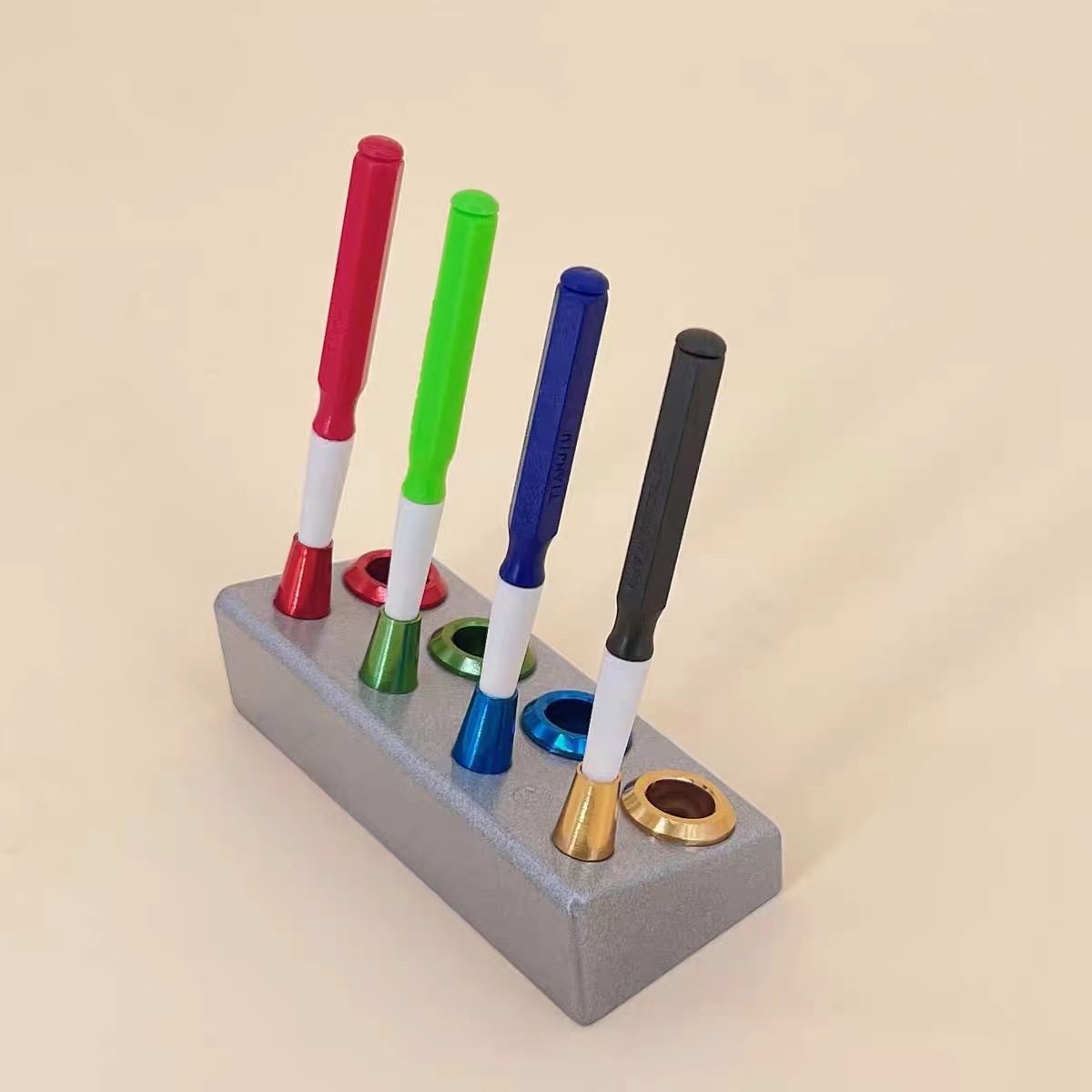 修表工具 手表点油笔金属座 四支装点油笔架子 送四支点油笔