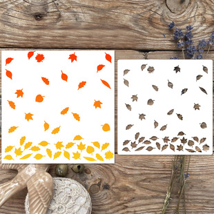 Handbook Painting Masking Board Cut Out Engraving Plastic Template Graffiti Spray Decoration Leaf Background Drawing Mold