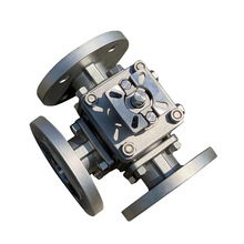 不锈钢三通球阀Q45F-150lb  300LB  304 316L三通气动球阀四密封