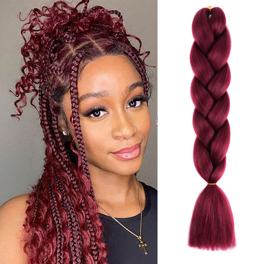 Trenzas Africanas Sintéticas de Fibra de Alta Temperatura para Crochet image 25