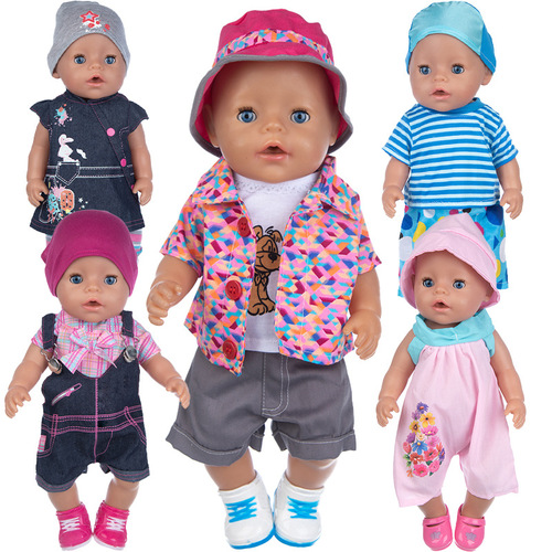 Cross-border hot selling doll clothes accessories 18 inch American girl doll clothes 43cm doll clothes