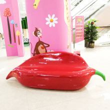 商场休闲椅公共休息沙发椅商业街售楼部网红辣椒椅玻璃钢凳子美陈