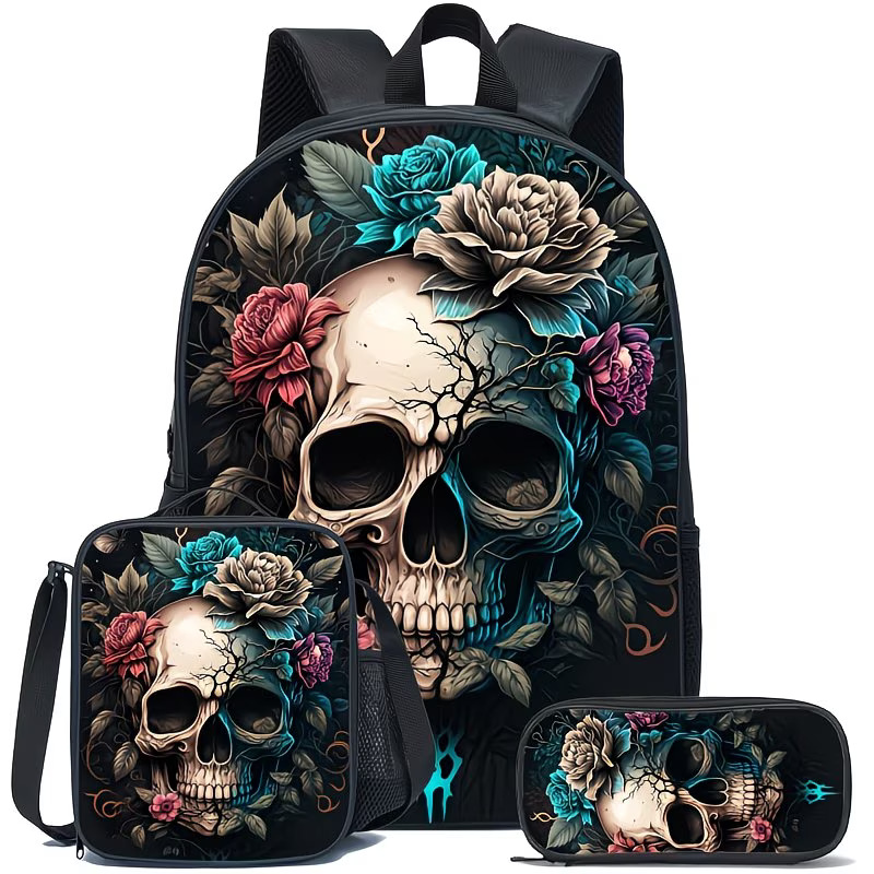 Venta caliente transfronteriza mochila de dibujos animados sin tema mochila escolar para estudiantes de primaria y secundaria mochila de gran capacidad bolsa de hombro bolsa de lápices