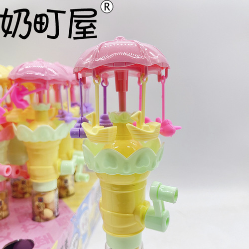 Wholesale from the manufacturer: Ai Ying Bao Creative Flashing Wooden Horse, Small Crispy Egg Cookies, Leisure Food, Toy Candy