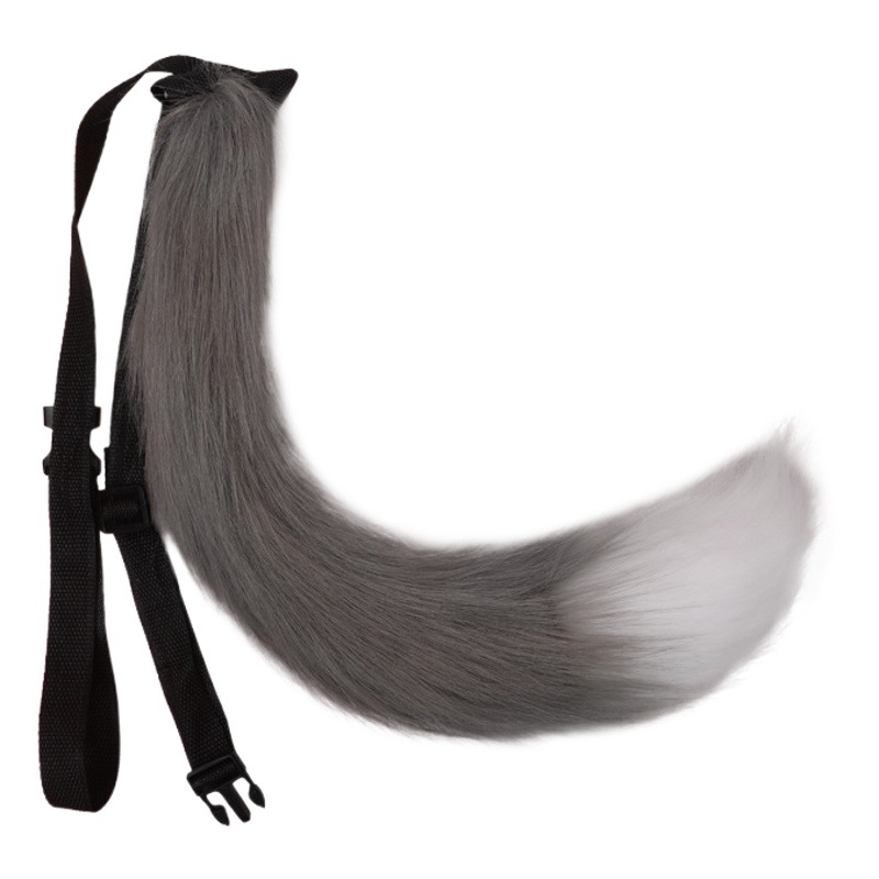 Dropshipping Simulated Animal Tail Party Comic Exhibition Fashion Accessories Live Broadcast Props Animal Tail Long Hair Small Fox Tail