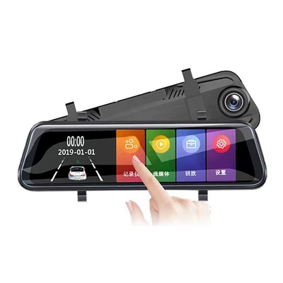 Box 7inch Portable Screen: Simsiz CarPlay və Android Auto - 10inch-full-screen-streaming-dual-recording-front-1080p-rear-720p