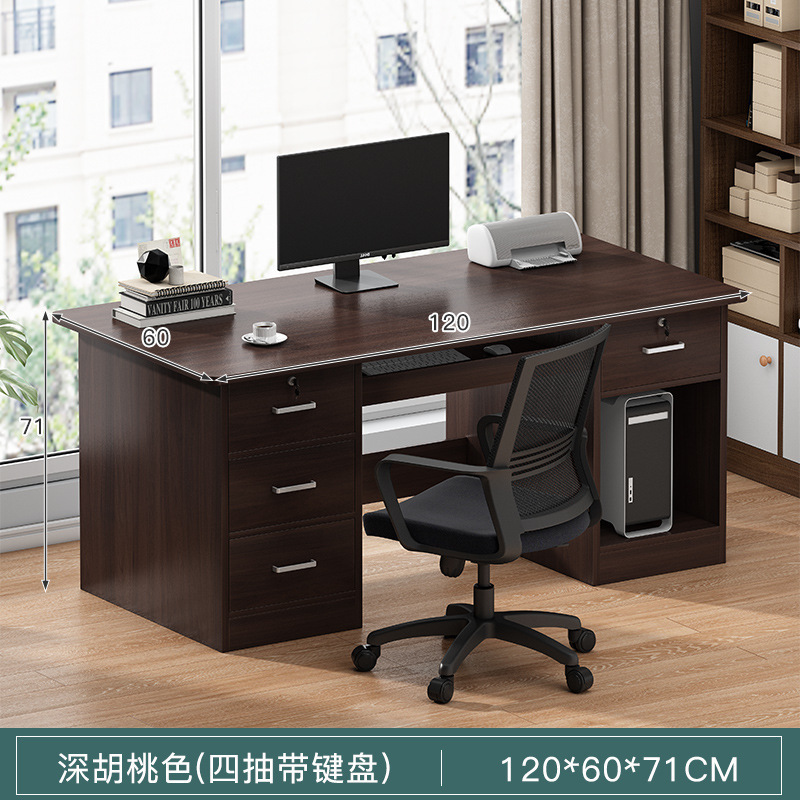 Escritorio para computadora Escritorio para hogar Escritorio simple Librería Escritorio integrado Dormitorio Apartamento pequeño Escritorio de aprendizaje de escritura para estudiantes