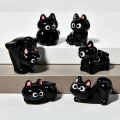 クリエイティブマイクロ風景黒子猫立体動物樹脂装飾品 diy デスクトップ車の装飾人形装飾品