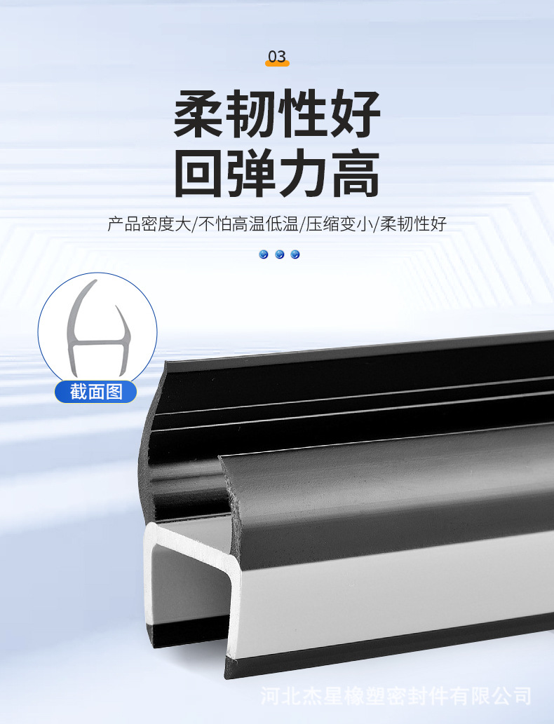 Waterproof Sealing Strip for Box Doors of Vans, Container Trucks, High-Sided Trucks, Tailgate T-Shaped Door Edge Waterproof Trim