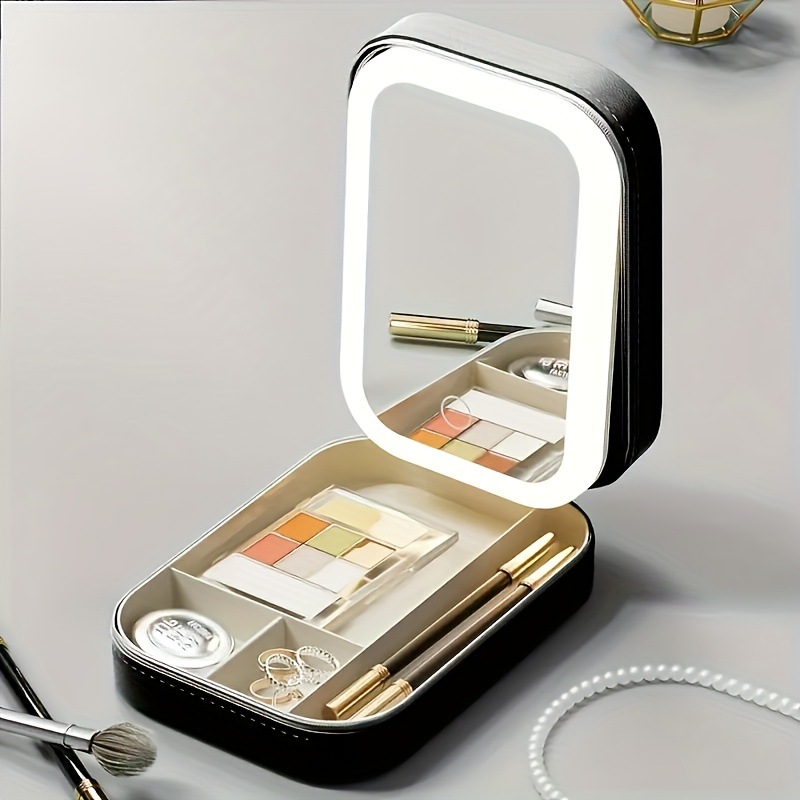 Portable Makeup Box Pink Portable Travel Makeup Mirror Box