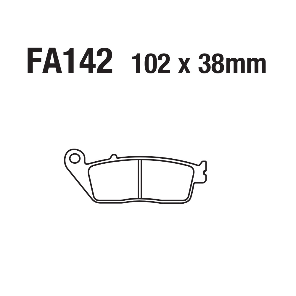Motocicleta sinterizada a base de cobre placa de aluminio para automóviles Pickup ATV Beachcar FA142 CBR 650 1000