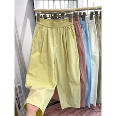 韓国系キャンディー色のファッションハーレムズボンの女性の夏の涼しさは小さいです。