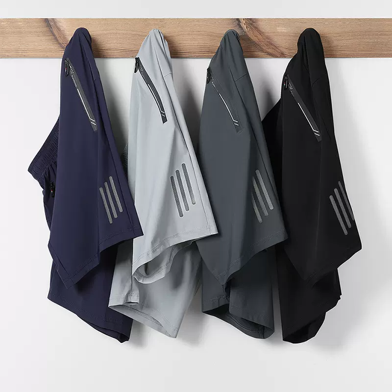 短裤男士夏季运动沙滩裤宽松休闲篮球裤透气速干五分冰丝裤子快干