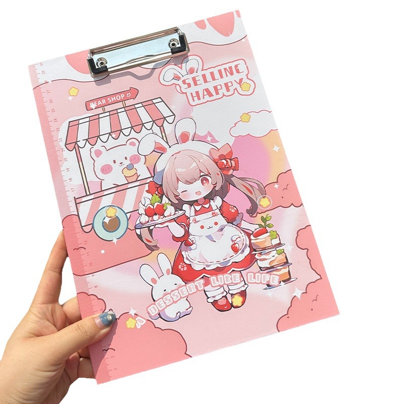 Creative A4 cartoon board clip for students with high-looking…