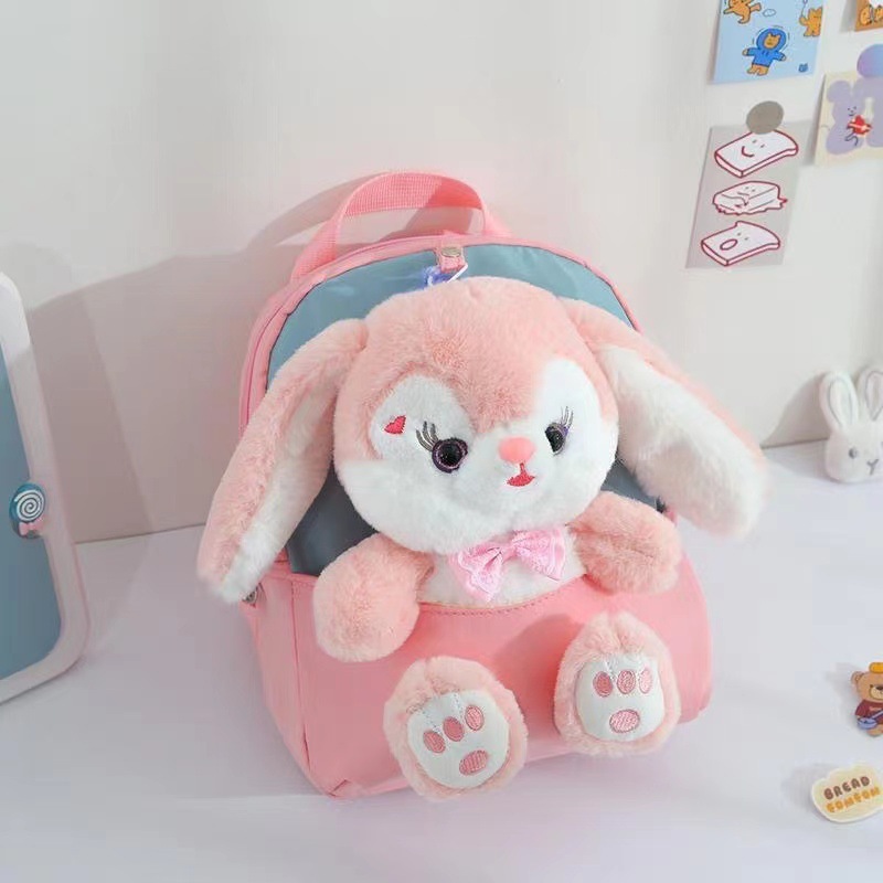 Unicornio 3D estereoscópico mochila juguete de peluche jardín de infantes caricatura lindo mochila portátil mochila temu