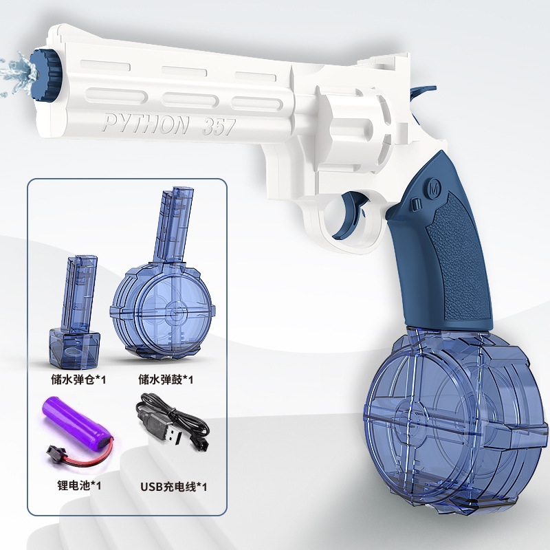 Nuevo revólver transfronterizo pistola de agua continuo eléctrico al aire libre Glock jugando en la playa pistola de agua pistola de agua para niños juguete