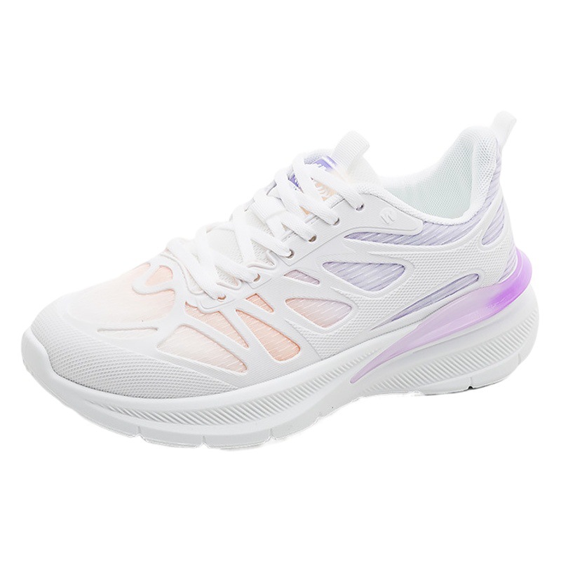 Pareja de zapatillas de deporte versátiles para mujeres zapatos para correr para hombres y mujeres ligeros zapatos para correr blancos zapatos de malla para mujer F8825