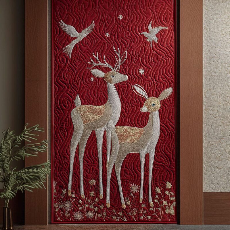 Cross-Border Foreign Trade Deer Art Quilted Door Curtain Home Decoration Door Curtain Digital Printing Source Manufacturer Wholesale Cross-Border Foreign Trade Deer Art Quilted Door Curtain Home Decoration Door Curtain Digital Printing Source Manufacturer Wholesale