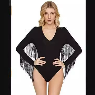 Amazon Женское платье с длинными рукавами с V-образным вырезом